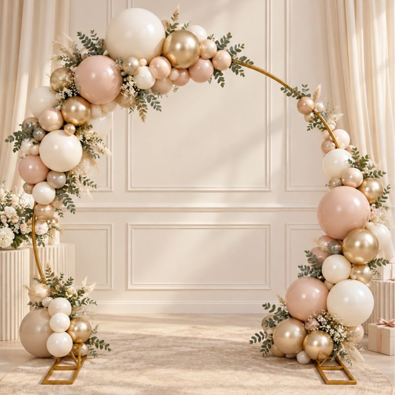 Luxe gouden ballonnenboog Luxe gouden ballonnenboog